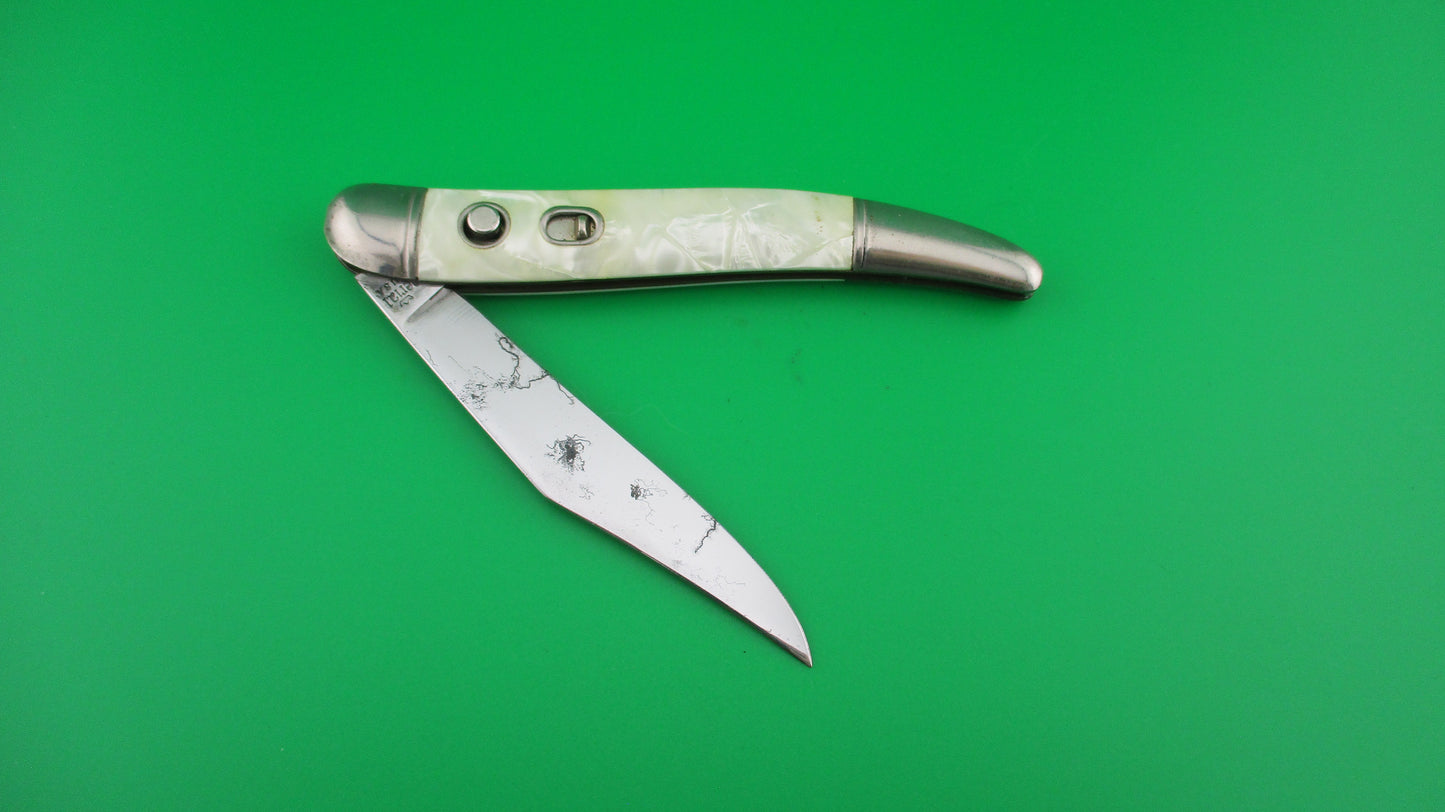 IMPERIAL Toothpick Cracked Ice Vintage switchblade knife JM90PBC NOS