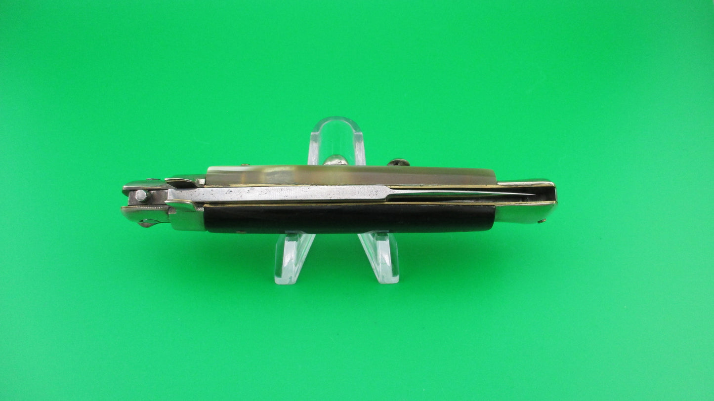29 Vintage 22cm Italian Flat Guard Picklock Honey Horn automatic knife