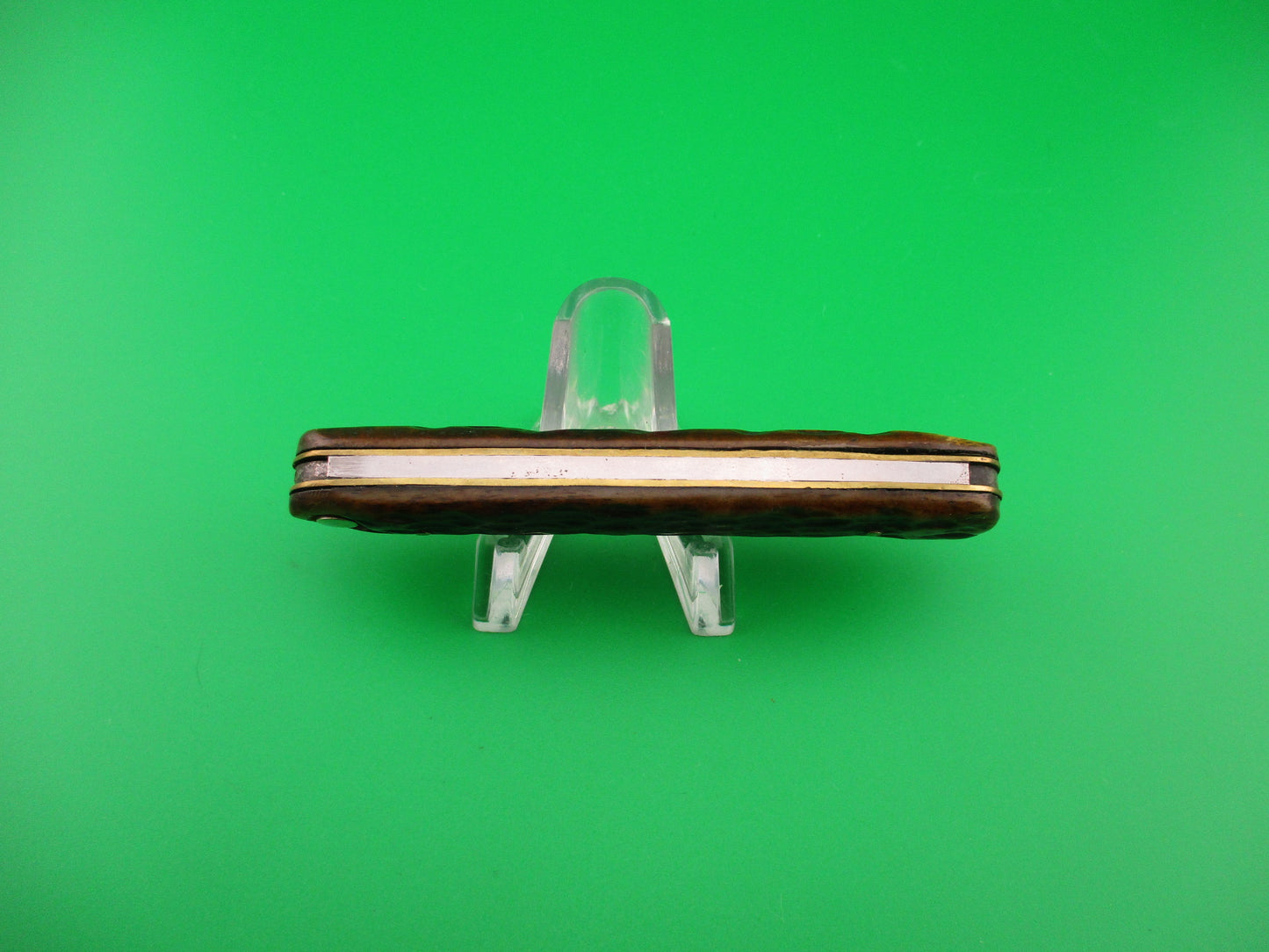 PRESS BUTTON KNIFE CO Mechanic's Jack Large 3 11/16 Bone Double Antique automatic