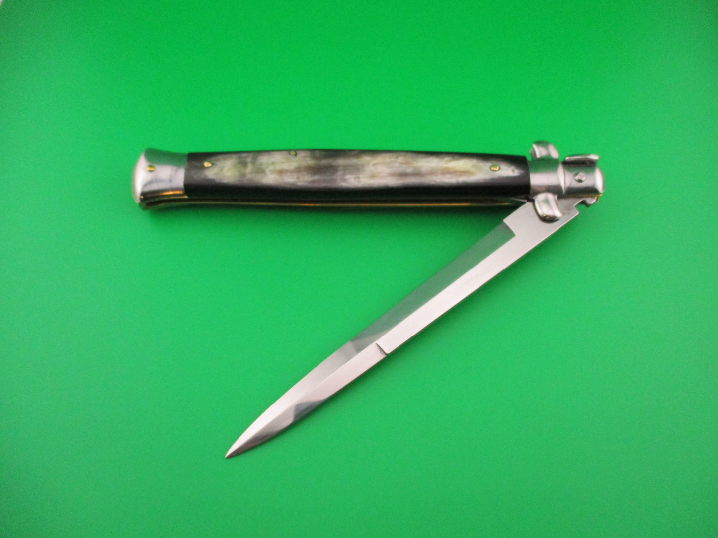 STILETTO ITALY 33cm Italian Stiletto Brazilian horn switchblade knife