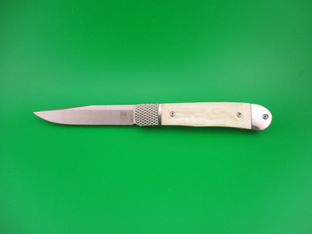 Cobratec Trapper White bone CTTHRWT hidden release automatic knife in box