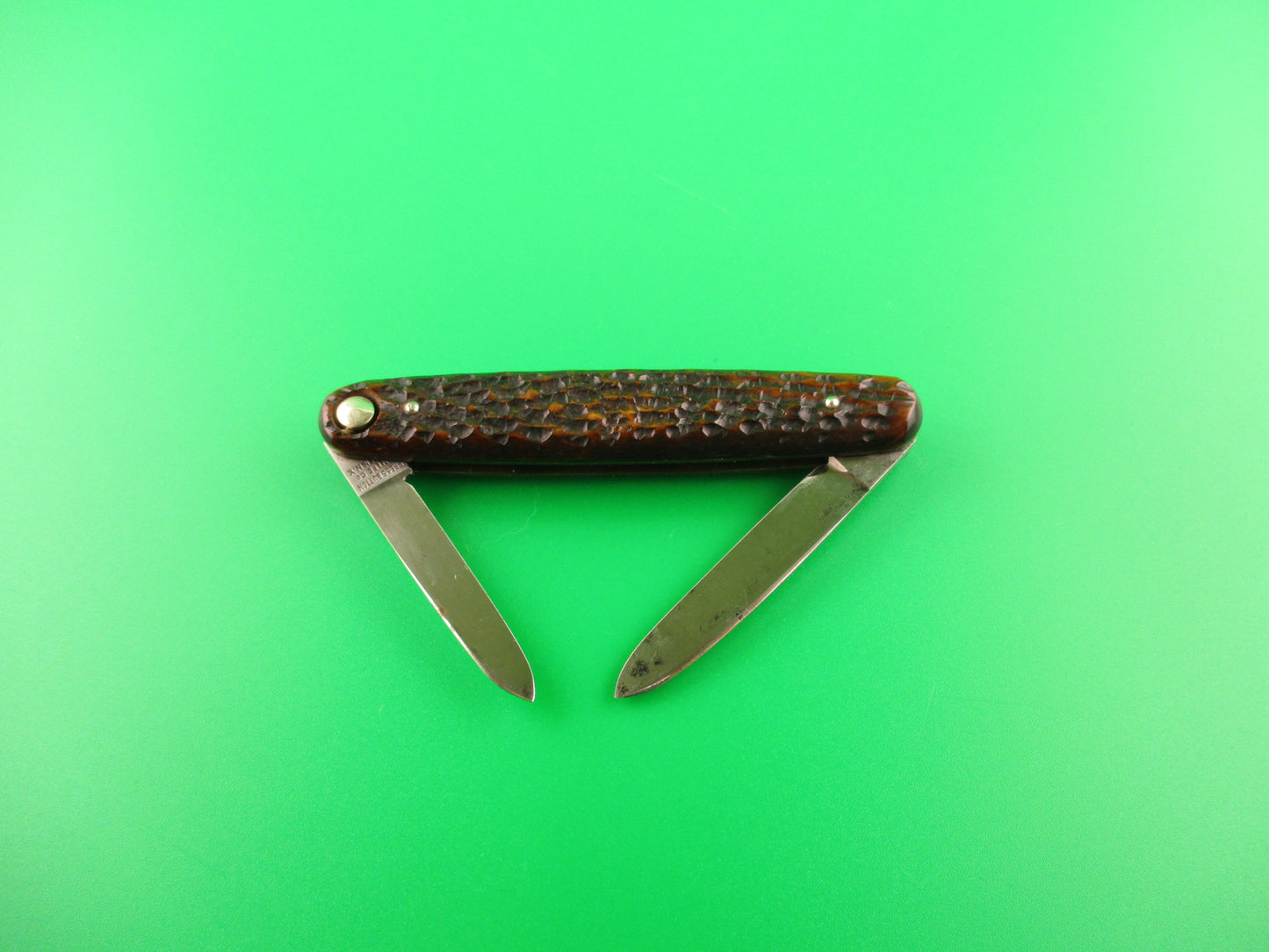 Press Button Knife Co Medium double etched FIRTH'S STEEL antique automatic knife