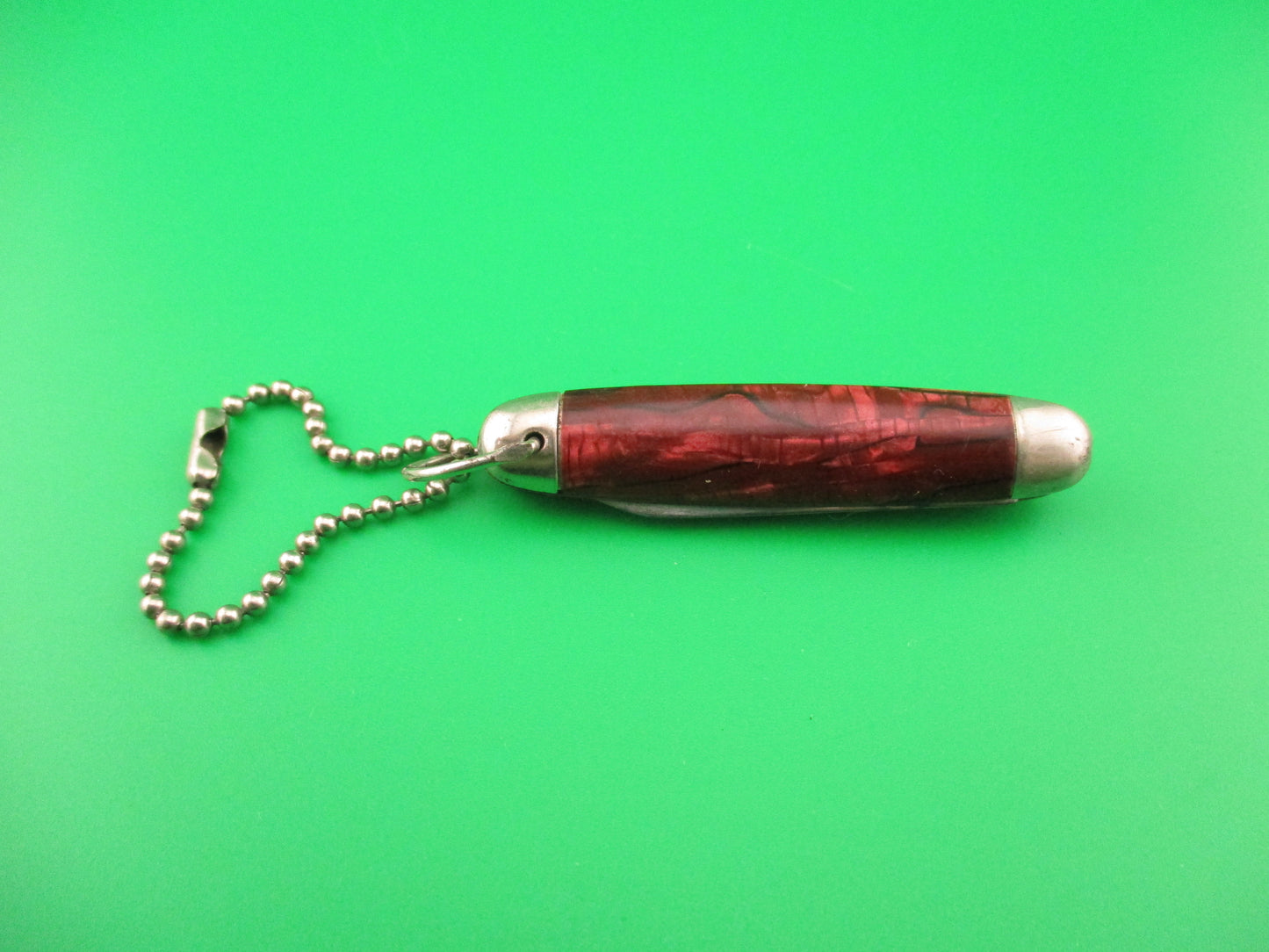 IMPERIAL USA Jackomatic Jr Keychain Switchblade 1950s knife with chain