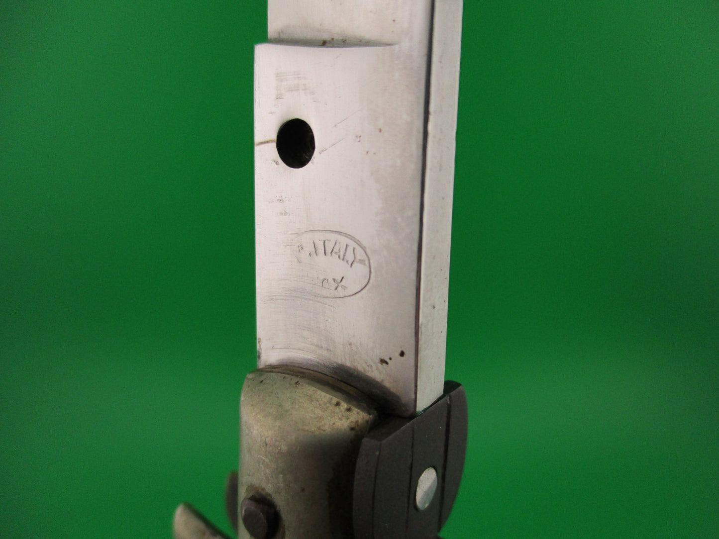 M ITALY INOX 33cm Italian Transitional Horn Vintage 1960s automatic knife