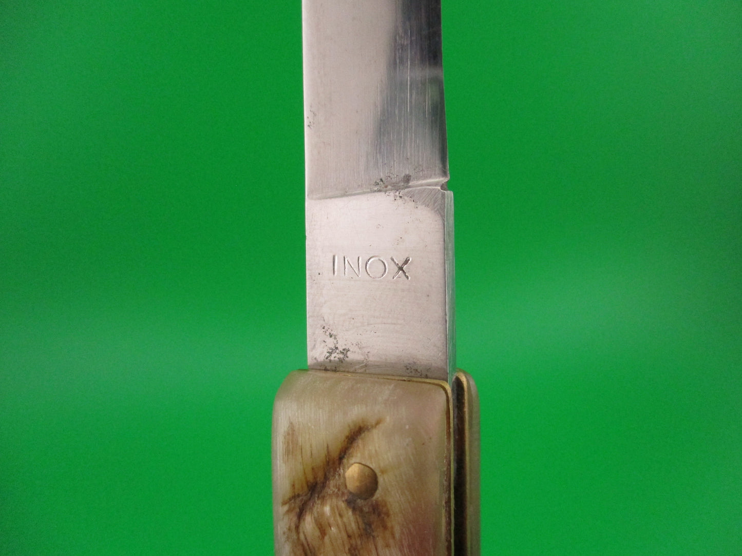 B.T.FS THIERS INOX Lizard 22cm Italian Lockback Ram's horn vintage automatic knife