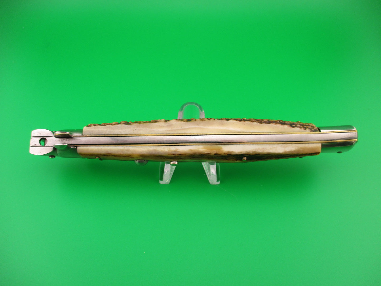 z B Rostfrie ARMADILLO 33cm Italian Stiletto Stag vintage automatic knife