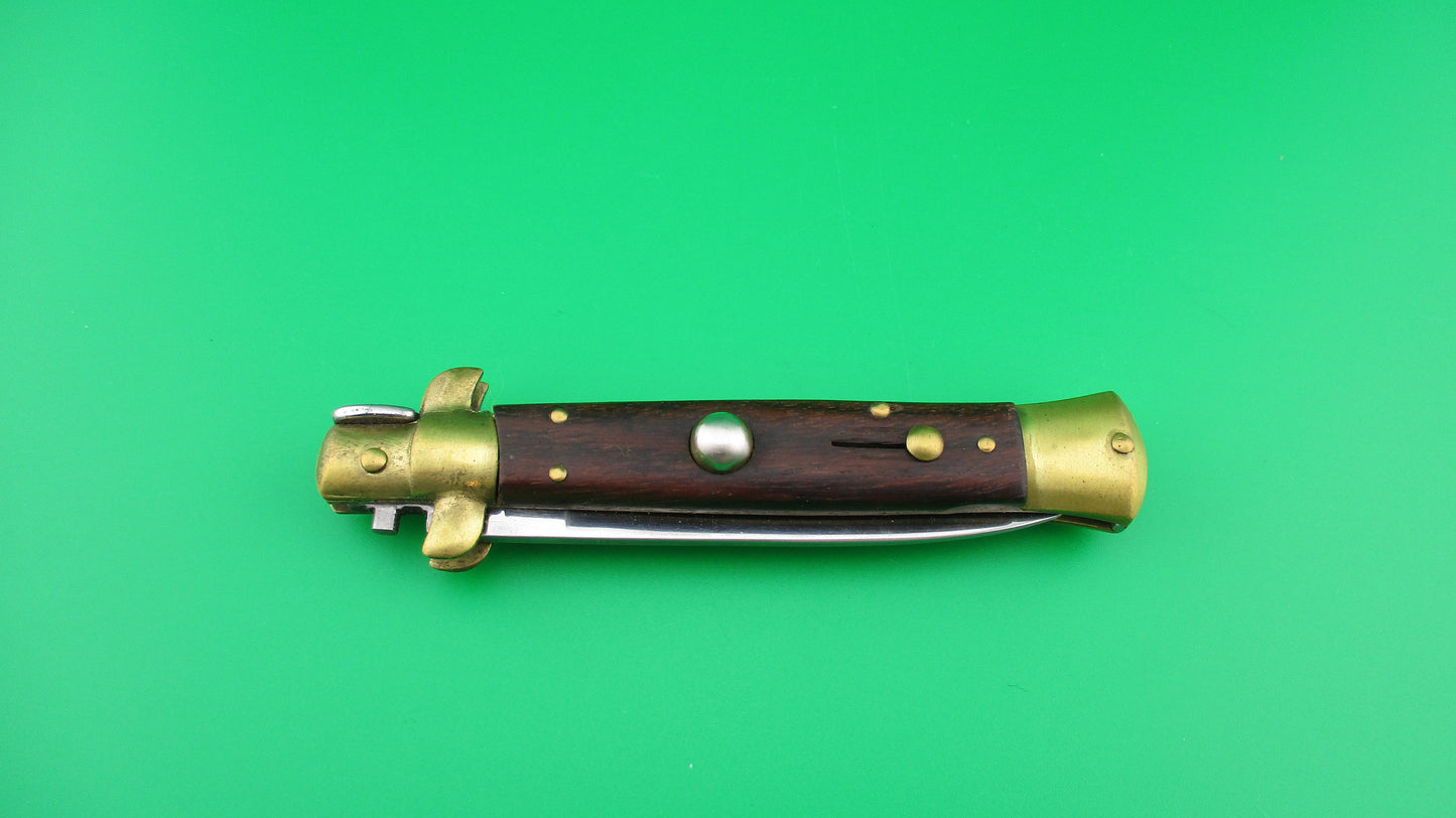 B Rostfrei 20cm Italian Stiletto Swivel Bolster Vintage 1980s Automatic knife