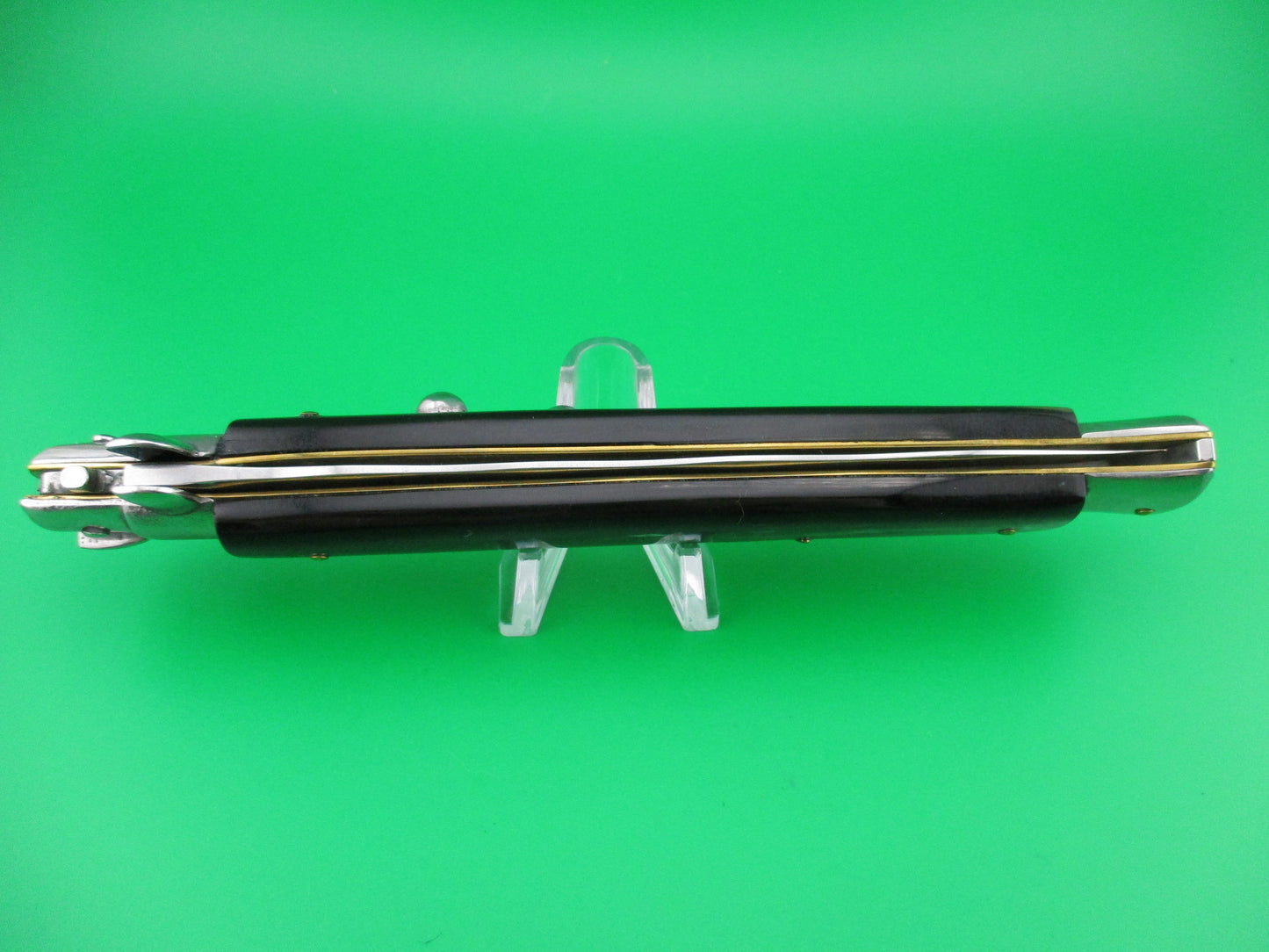 z OSK MADE IN ITALY 13 inch Italian KRIS swivel bolster Brazilian horn switchblade knife