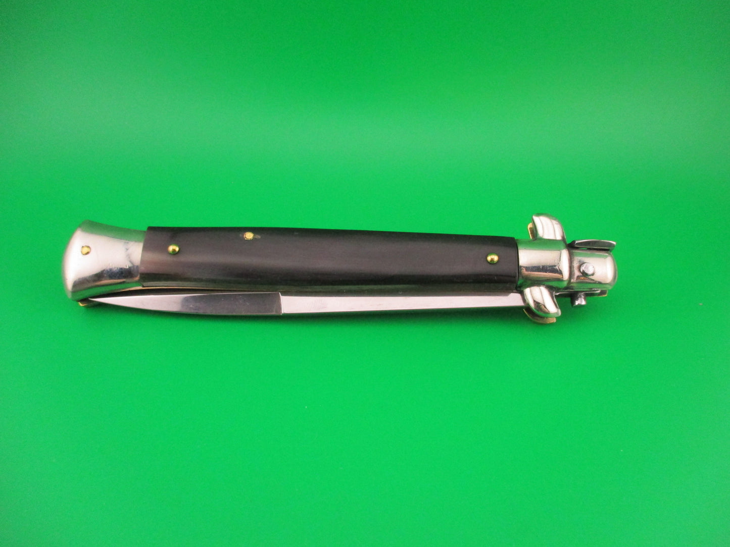 FRANK B ITALY 28cm Italian Picklock Stiletto Bayonet Horn Red dot automatic knife