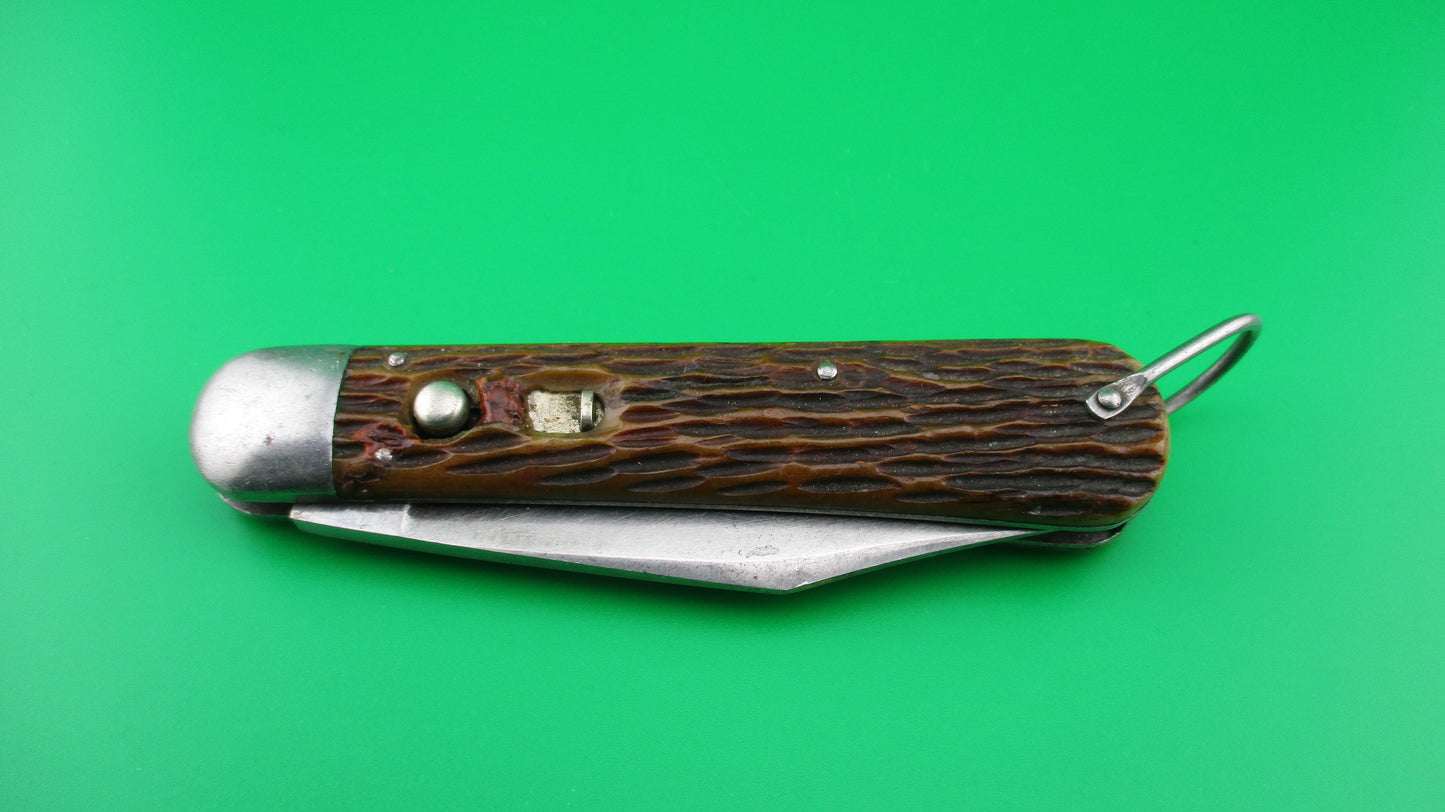 SCHRADE CUT CO M2 Bone WWII Paratrooper Military issue switchblade knife