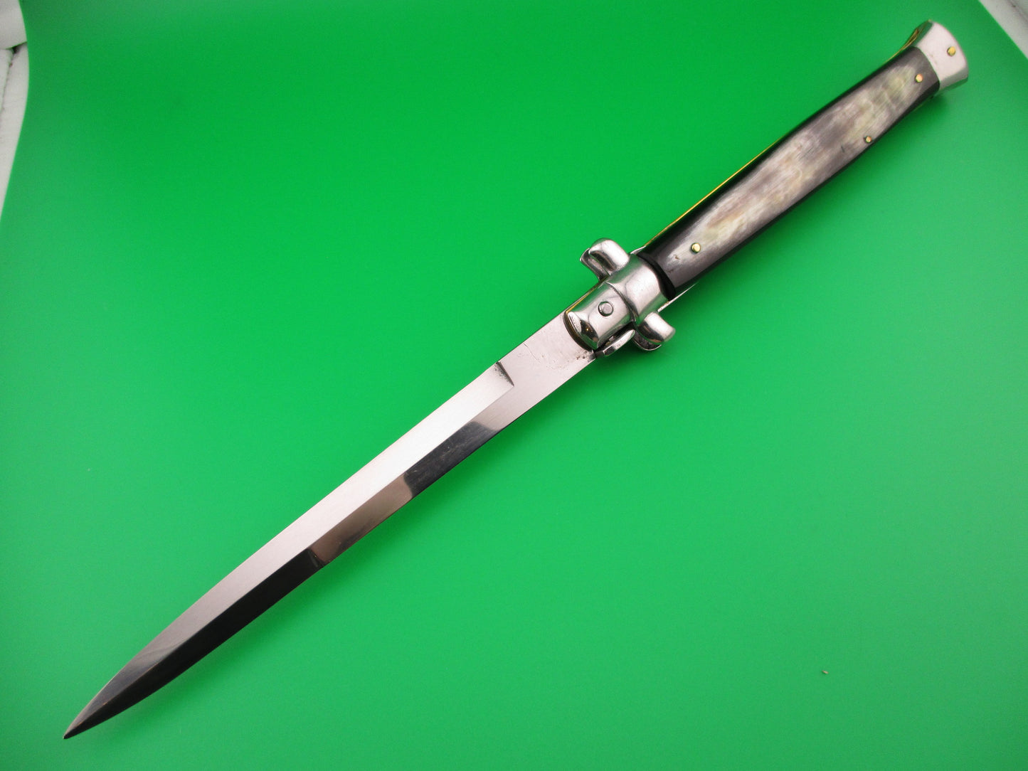 STILETTO ITALY 33cm Italian Stiletto Brazilian horn switchblade knife