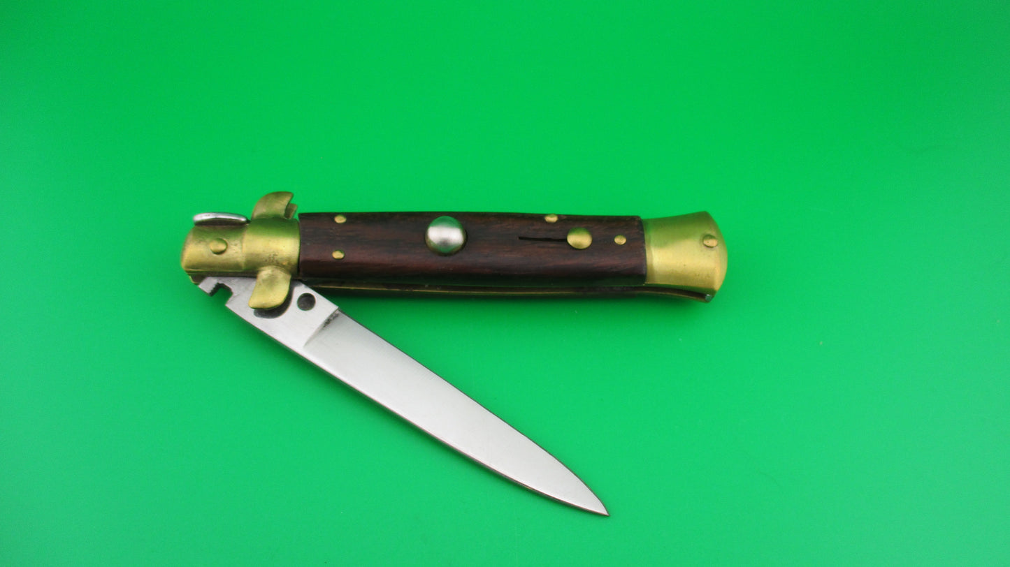 B Rostfrei 20cm Italian Stiletto Swivel Bolster Vintage 1980s Automatic knife