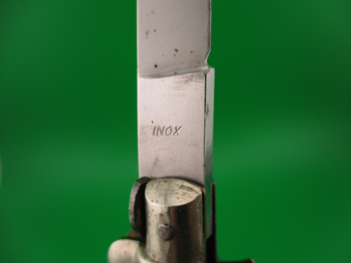 KOBRA 28cm Italian Picklock Vintage 1950s Swedge blade Brazilian horn automatic knife