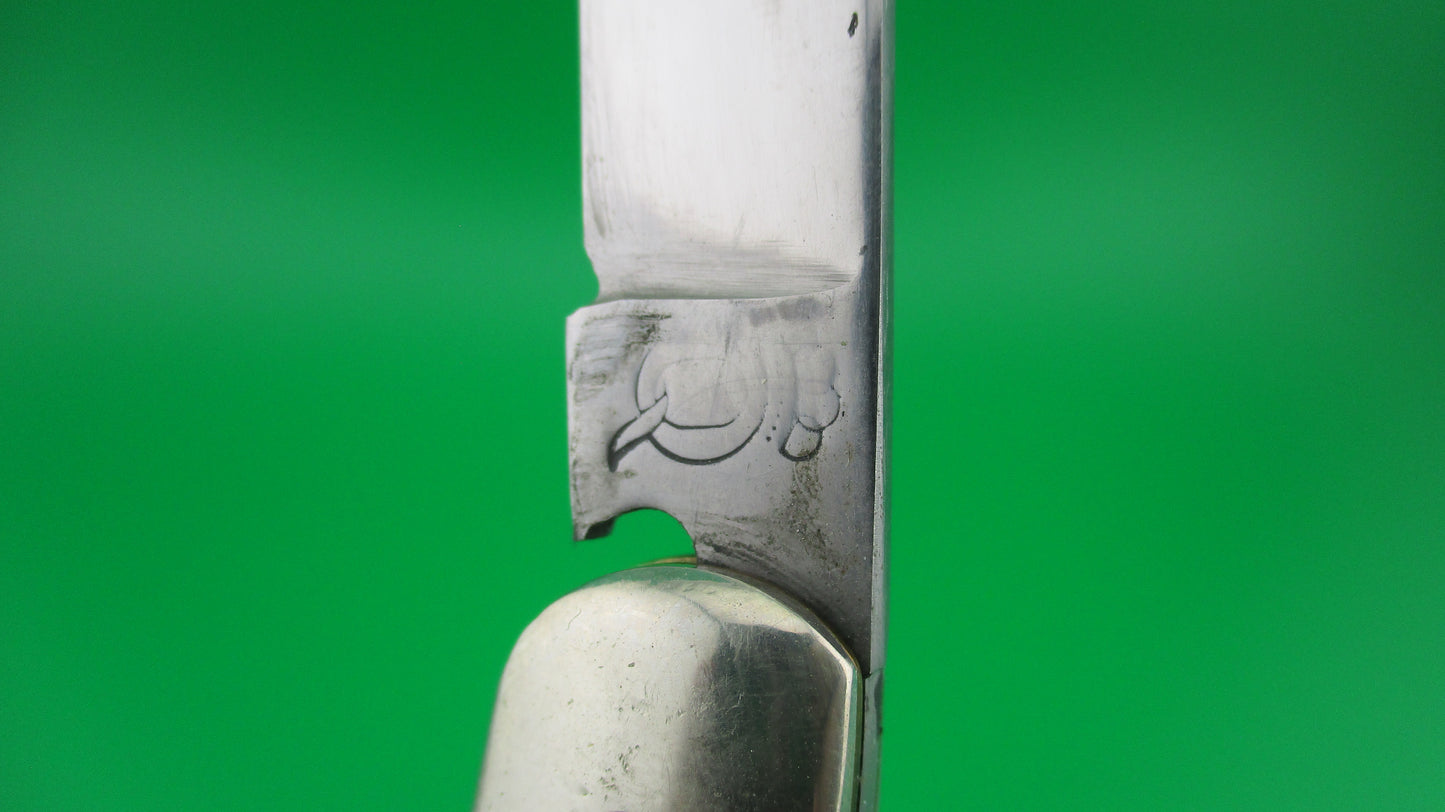 Queen Jet 25 Toothpick Jigged bone re-scaled vintage switchblade knife