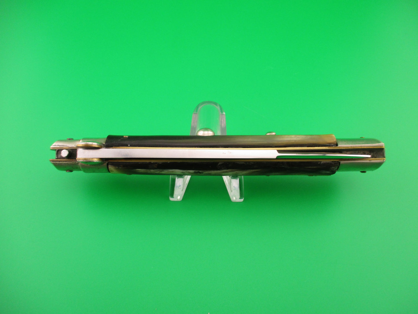 KOBRA 28cm Italian Picklock Vintage 1950s Swedge blade Brazilian horn automatic knife