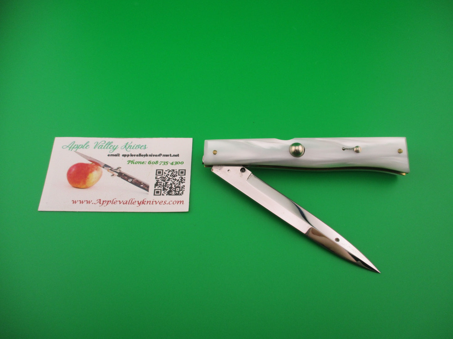 CEM 22cm Italian Lockback Pearlex Customized Pearlex automatic knife
