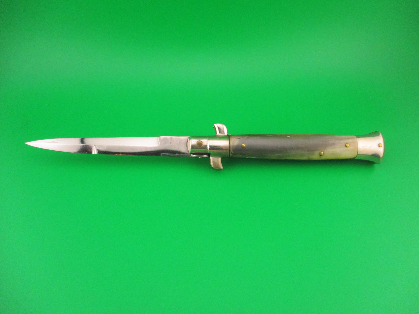 INOX 22cm Italian Picklock Vintage 1950s Bayonet Red Dot automatic knife