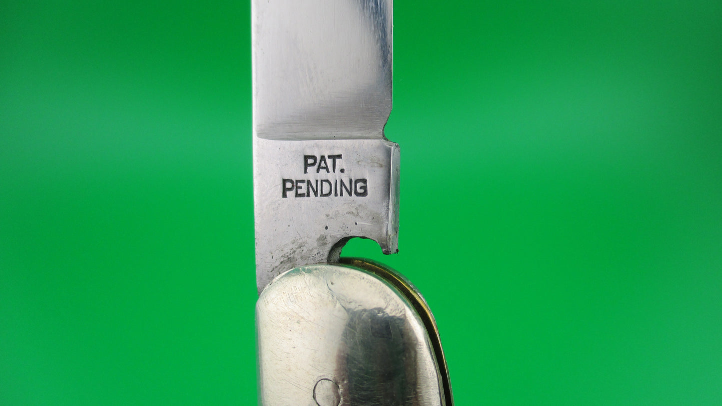 Queen Jet 25 Toothpick Jigged bone re-scaled vintage switchblade knife
