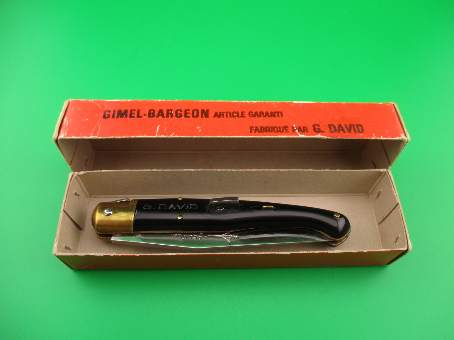 G DAVID LAGUIOLE EXTRA 20cm French automatic knife Gimel Bargeon Arbalete