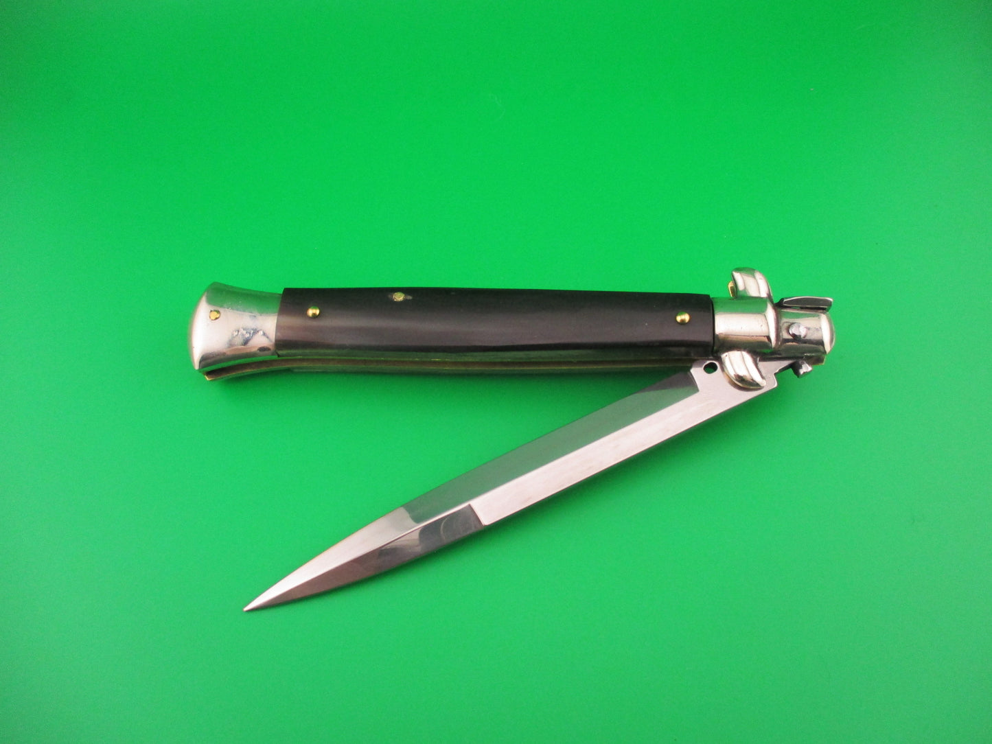 FRANK B ITALY 28cm Italian Picklock Stiletto Bayonet Horn Red dot automatic knife