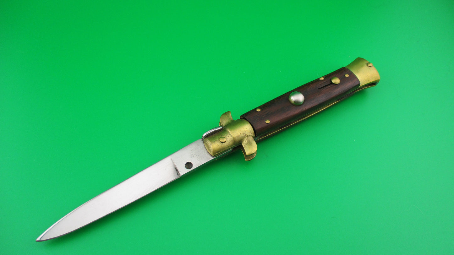 B Rostfrei 20cm Italian Stiletto Swivel Bolster Vintage 1980s Automatic knife