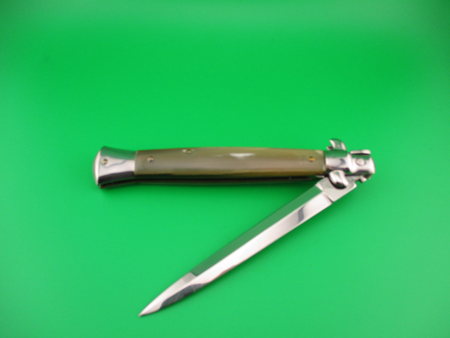 STILETTO ITALY 28cm Italian Stiletto Dagger Honey & Cream automatic knife