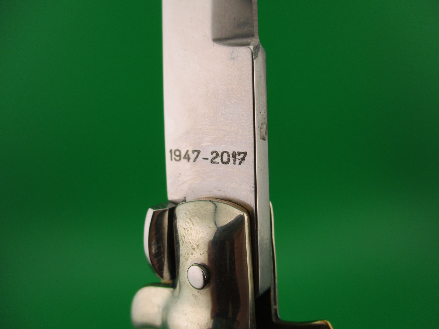 z AGA CAMPOLIN MANIAGO ITALY 2017 28cm Italian Picklock stag automatic knife