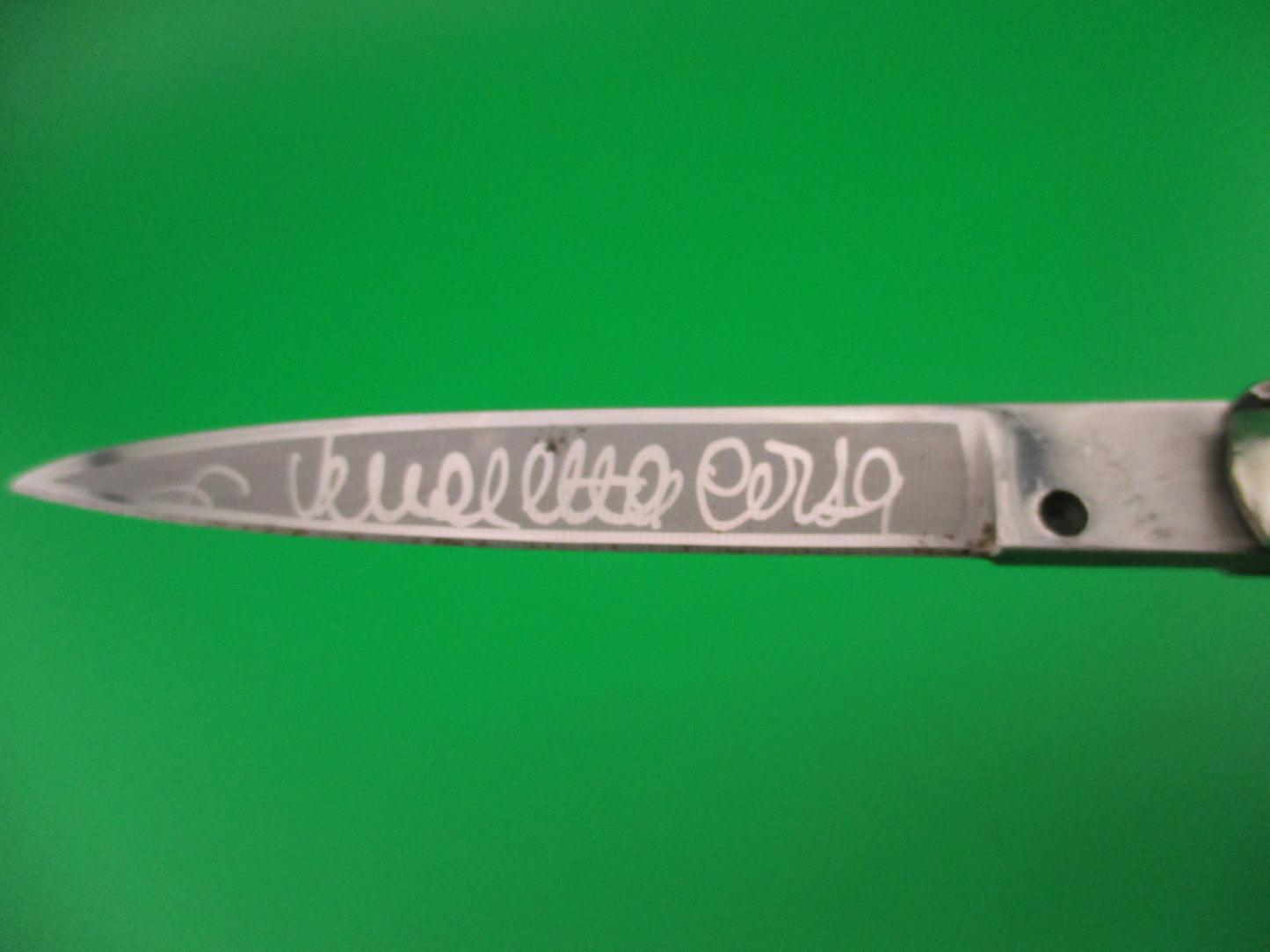 INOX (slant) 18cm Italian Stiletto Vendetta Corsa Brazilian horn automatic knife