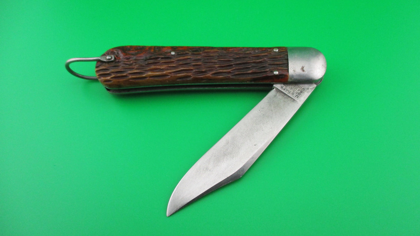 SCHRADE CUT CO M2 Bone WWII Paratrooper Military issue switchblade knife
