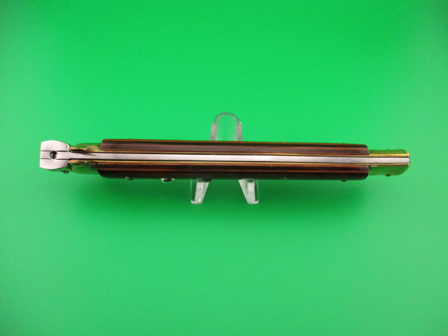 z B Rostfrei 33cm Italian Stiletto Siciliano Swivel bolster Wood & Brass automatic knife