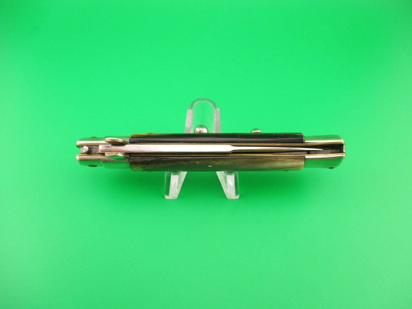 INOX 22cm Italian Picklock Vintage 1950s Bayonet Red Dot automatic knife