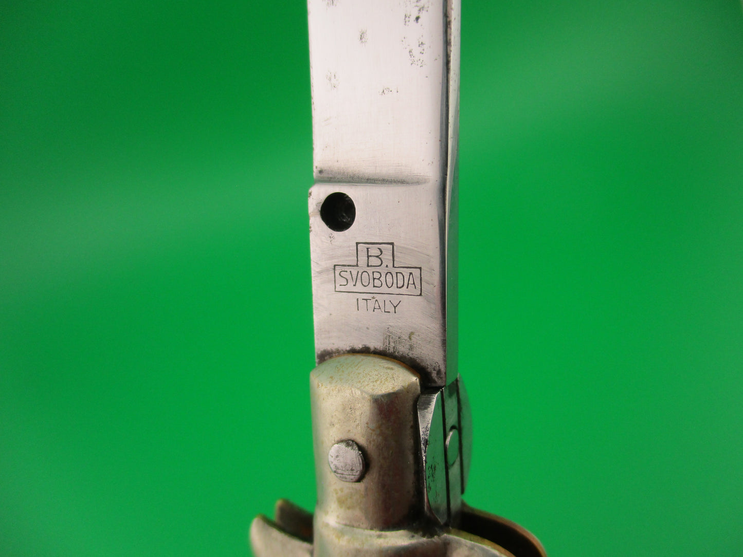 B SVOBODA ITALY 16cm Italian Picklock Clip blade vintage 1950s automatic knife Rare