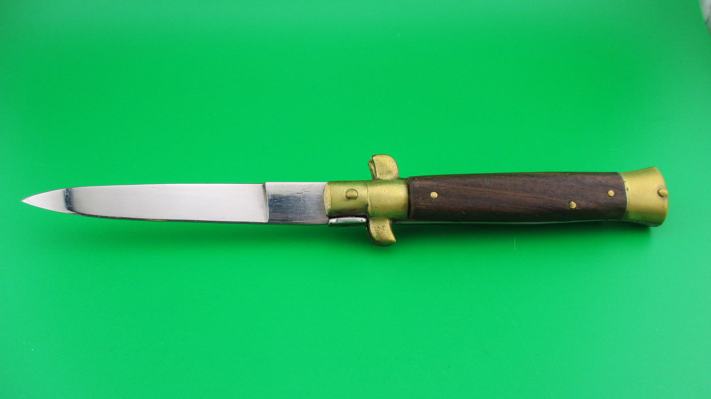 B Rostfrei 20cm Italian Stiletto Swivel Bolster Vintage 1980s Automatic knife