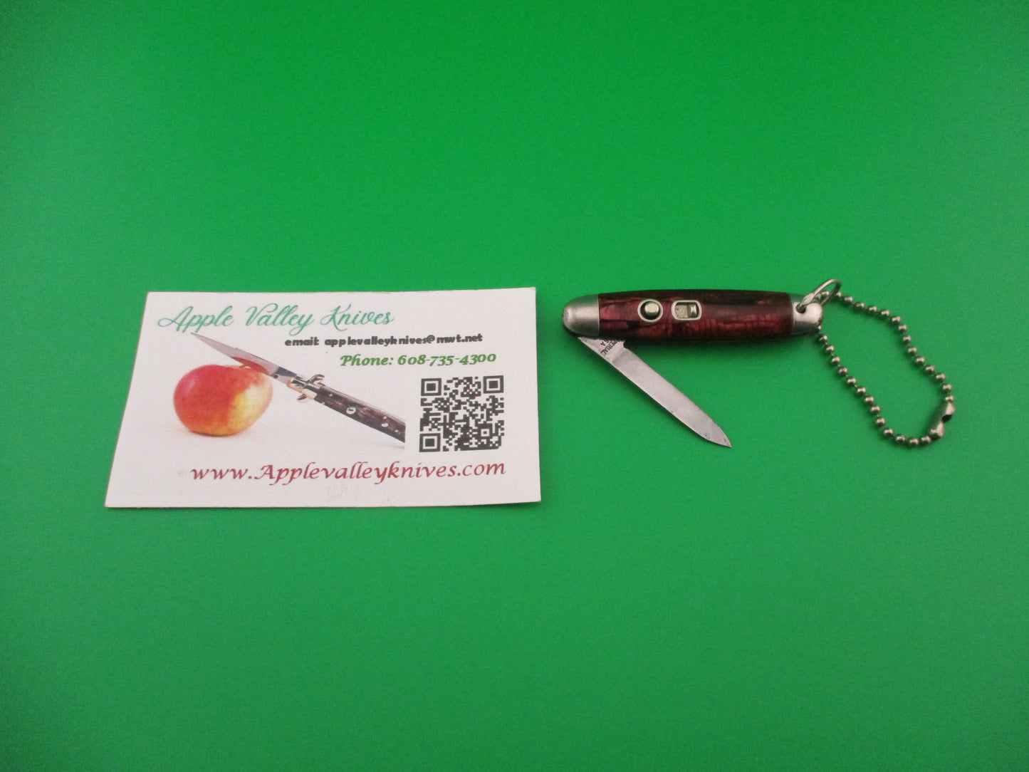 IMPERIAL USA Jackomatic Jr Keychain Switchblade 1950s knife with chain
