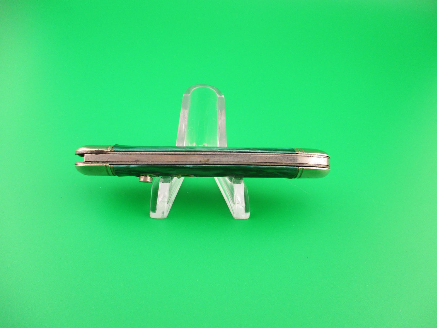 Hammer Brand Imperial Serpentine Jack Green pearl vintage switchblade knife