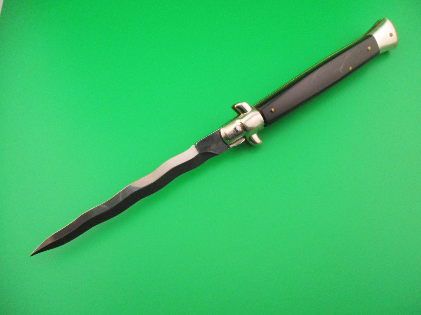 FRANK B ITALY 28cm Italian Picklock Stiletto Kris Horn automatic knife