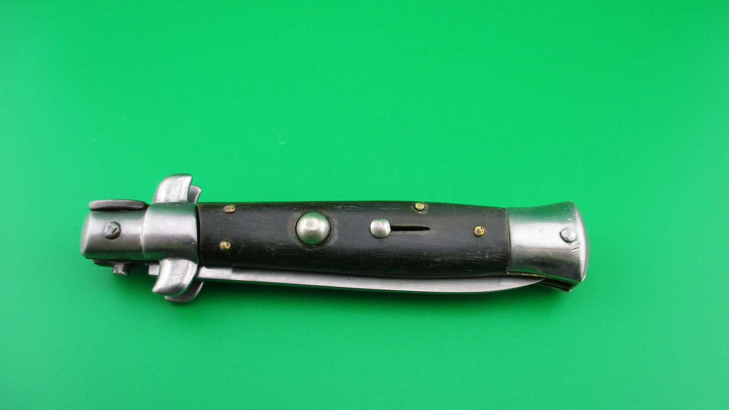 INOX (in a diamond) 18cm Italian Vintage Stiletto swivel bolster automatic knife