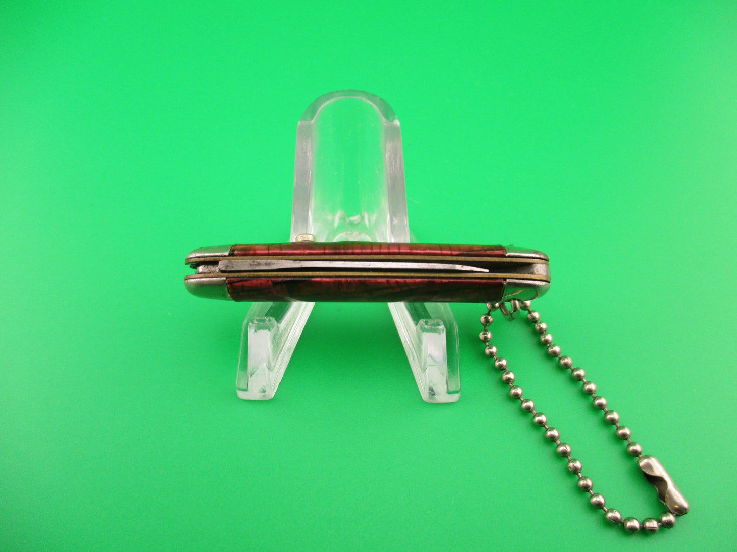 IMPERIAL USA Jackomatic Jr Keychain Switchblade 1950s knife with chain