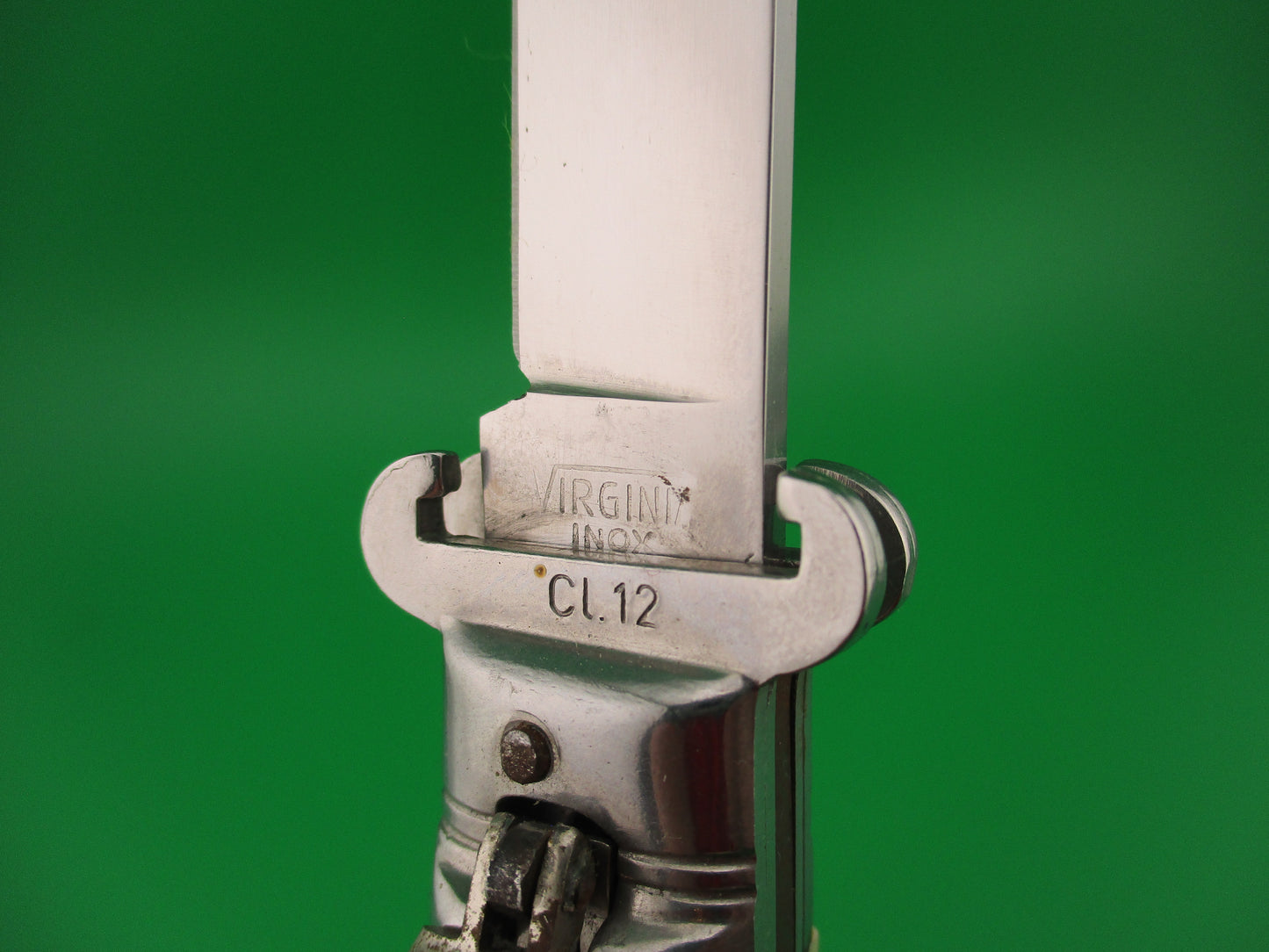 VIRGINIA INOX 20cm Italian Leverlock Shell puller Faux Stag Vintage automatic knife