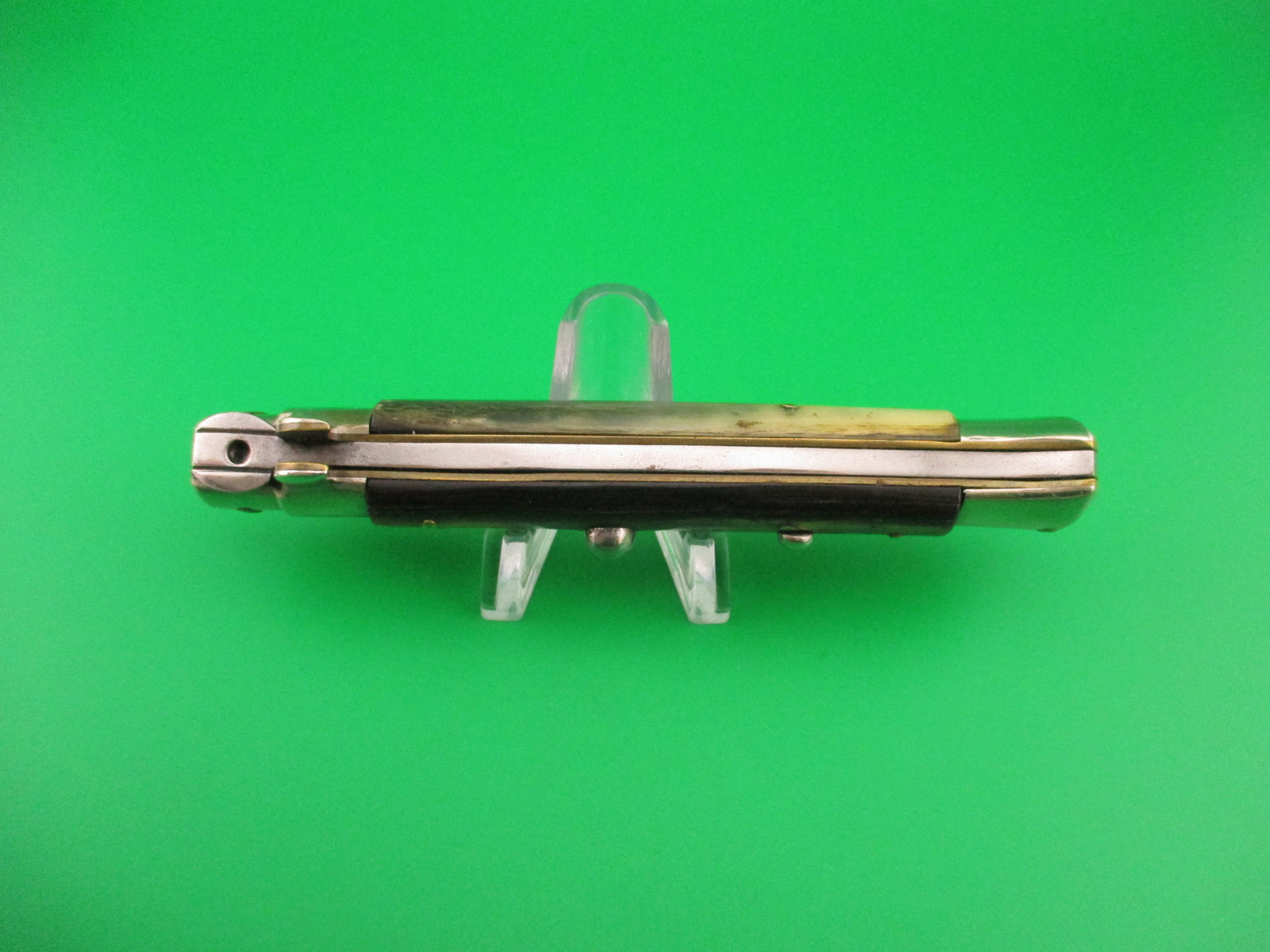 INOX 22cm Italian Picklock Vintage 1950s Bayonet Red Dot automatic knife