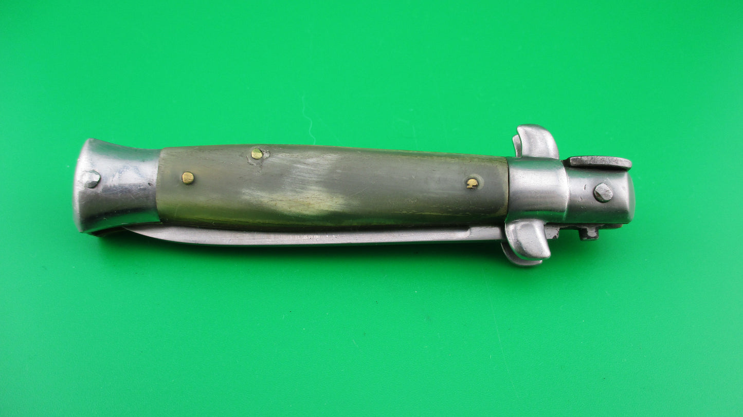 INOX (in a diamond) 18cm Italian Vintage Stiletto swivel bolster automatic knife