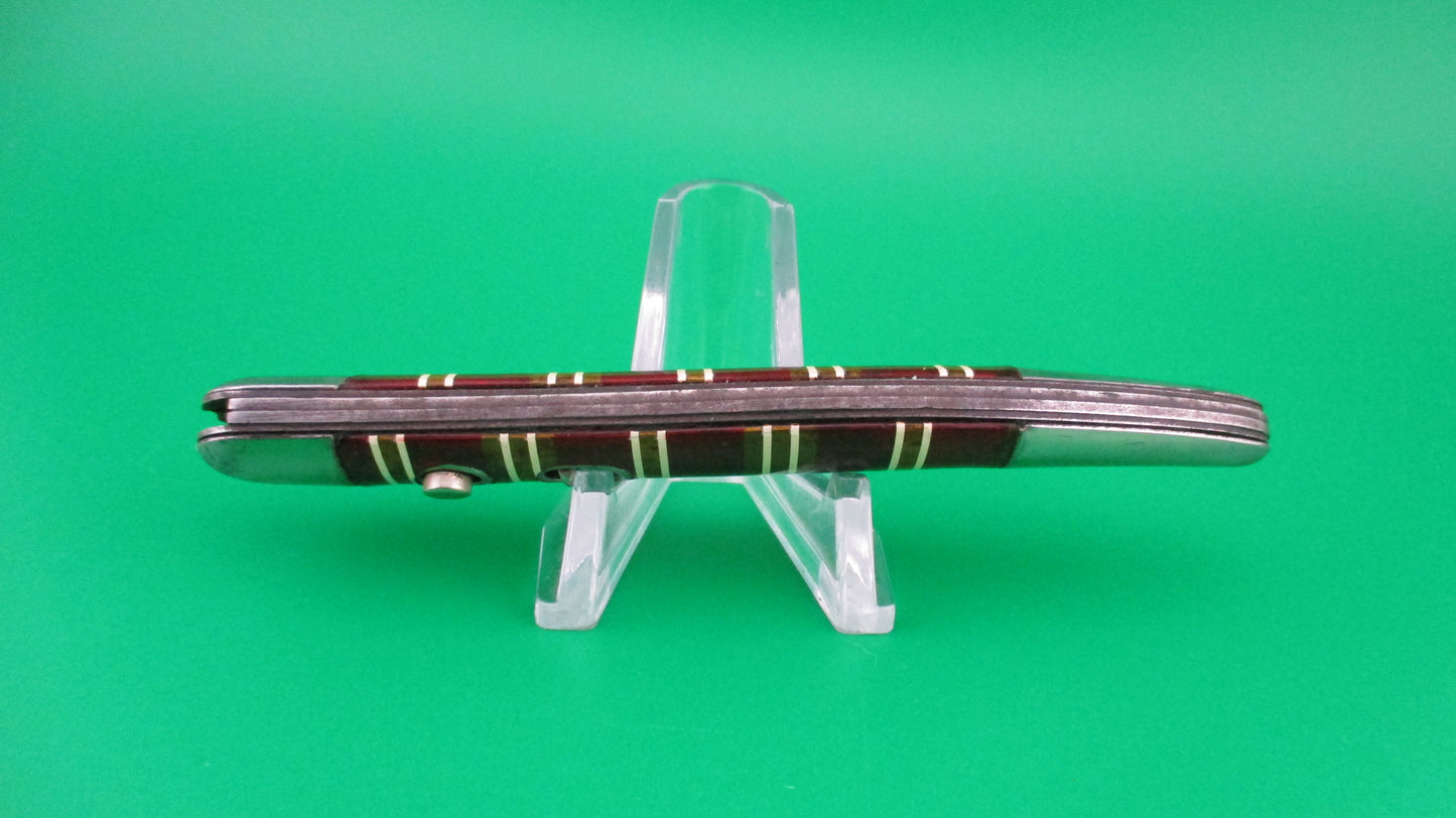 Hammer Brand Imperial Toothpick Candystripe 1950s vintage switchblade knife