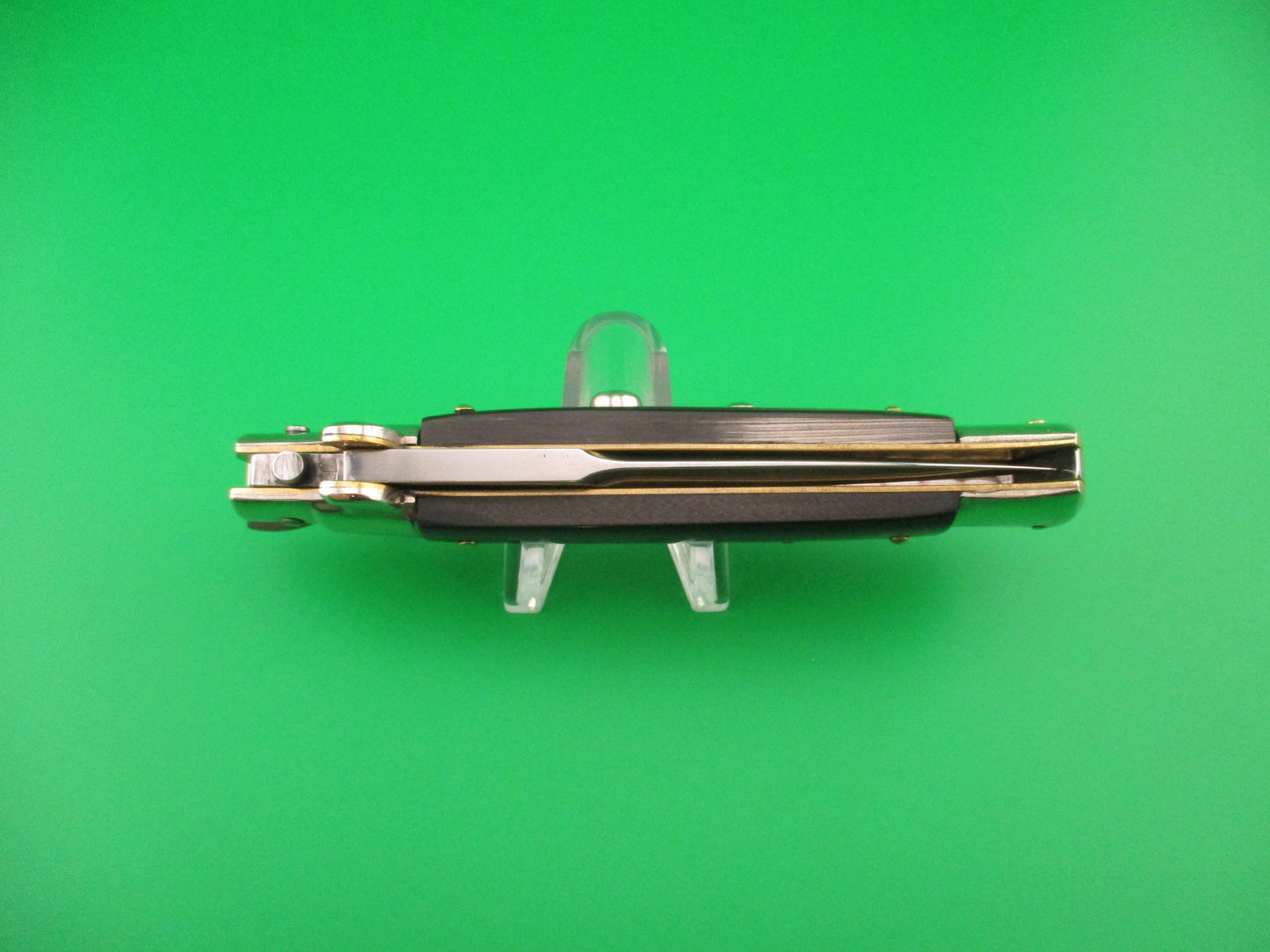 Walt's Latama ITALY (cat stamp) 23cm Italian Flat guard Picklock Brazilian horn automatic knife