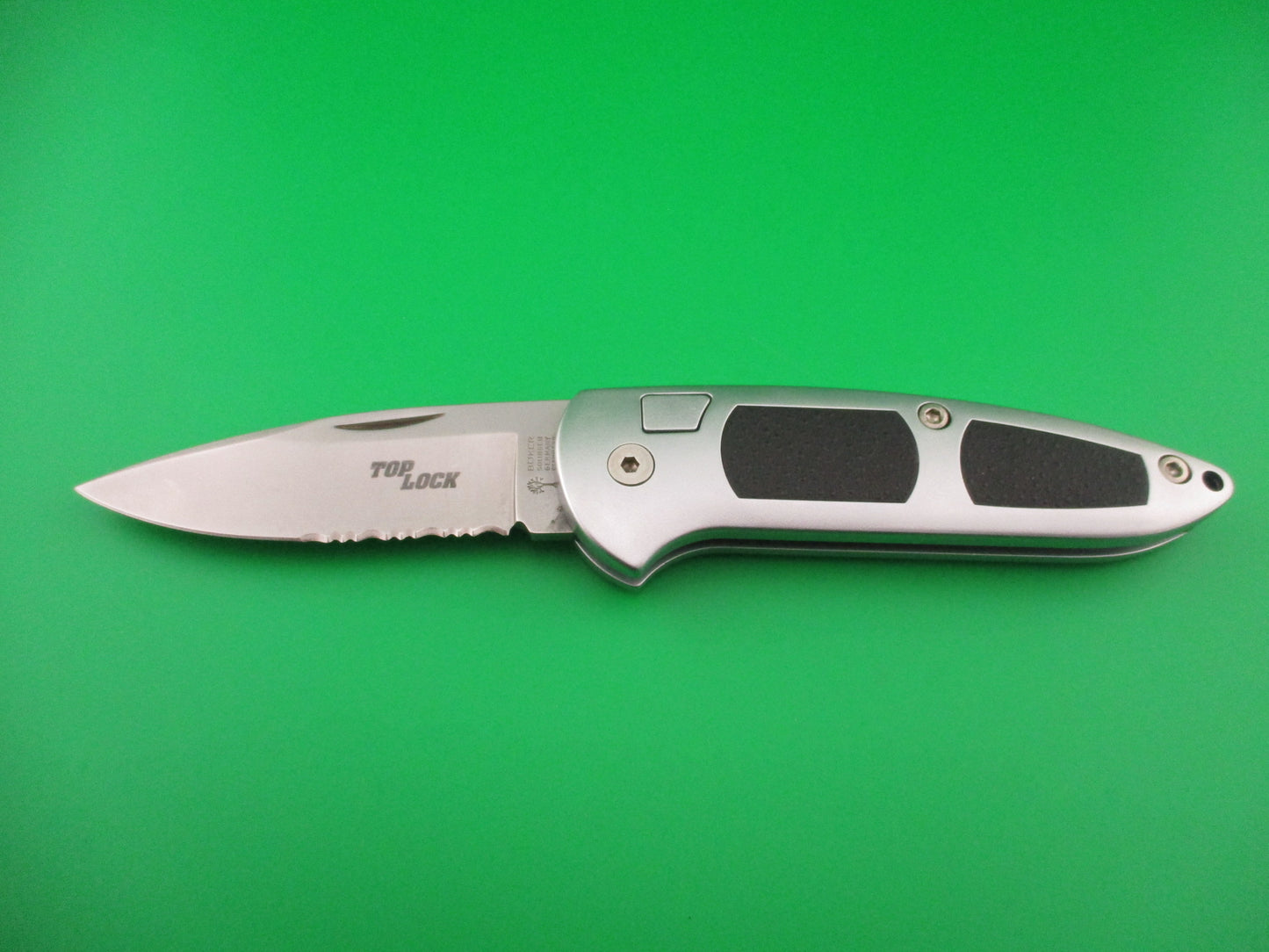 z BOKER SOLINGEN GERMANY STAINLESS TOPLOCK 21cm German Coilspring automatic