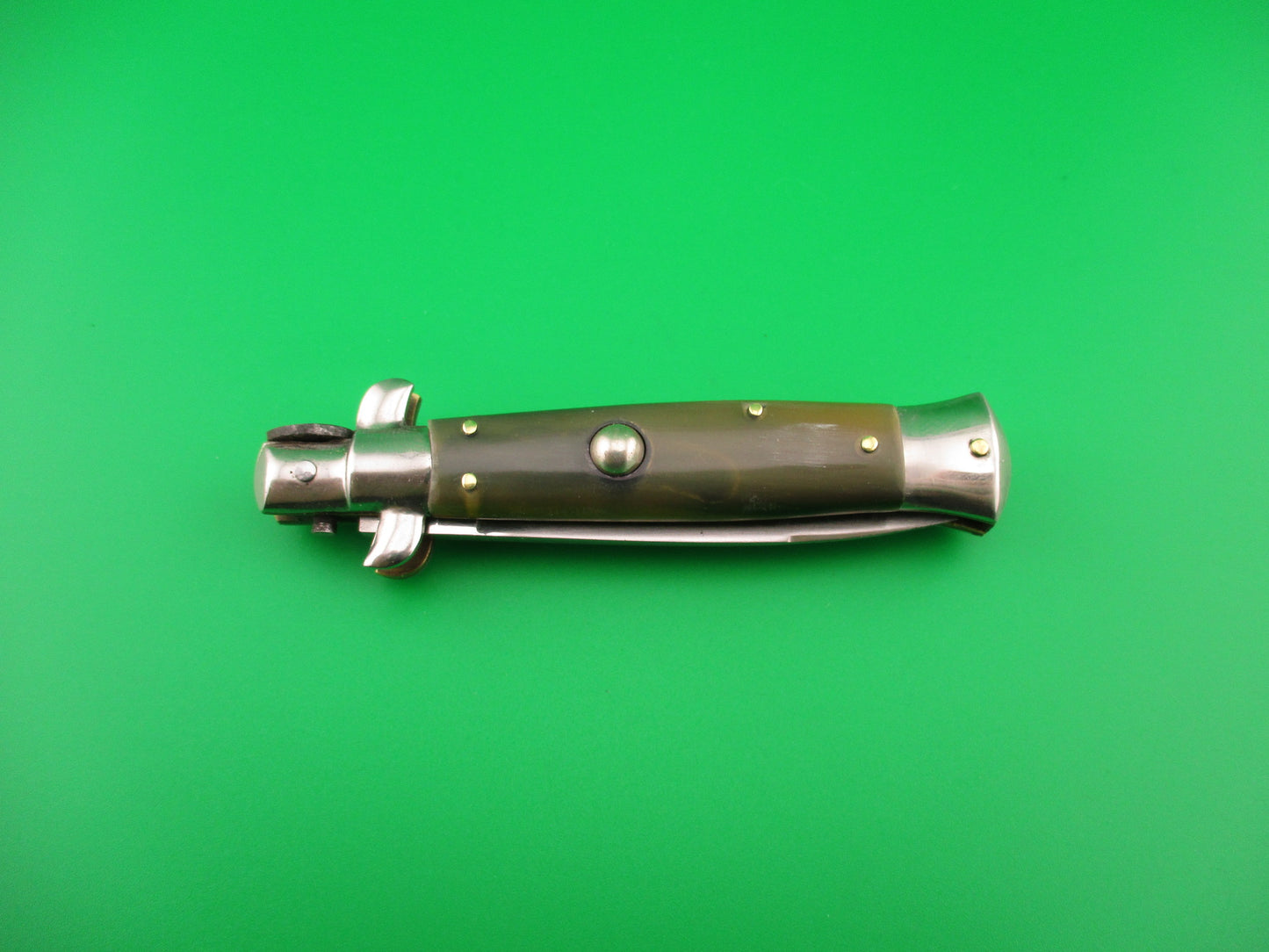 Rostfrei (slant) 16cm Italian Transitional Stiletto Vintage automatic w/ new scales