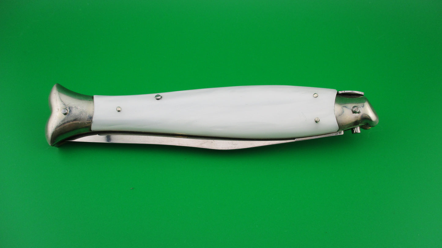 Unmarked 25cm Italian Fishtail picklock Pearlex automatic knife