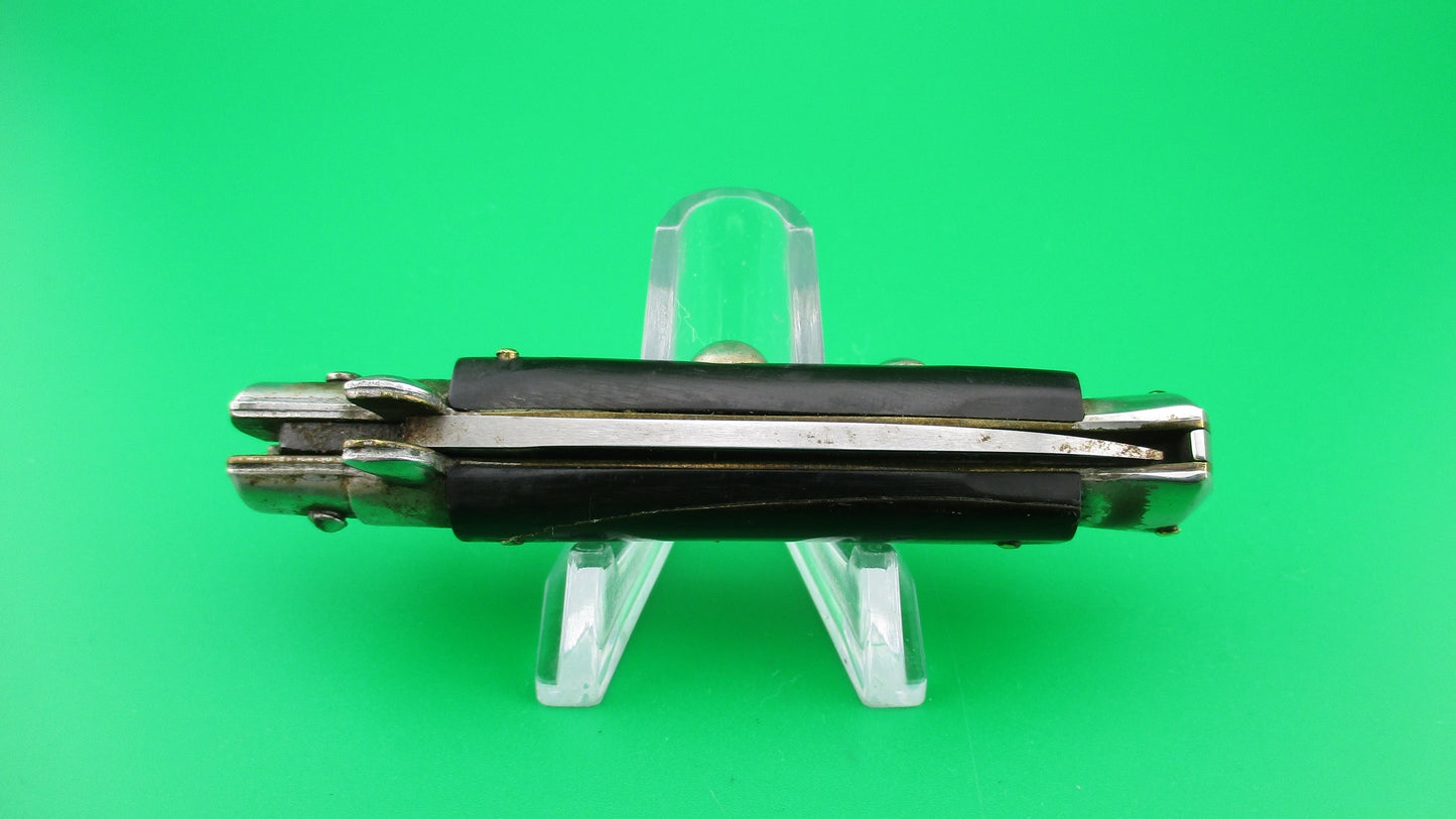 ROSTFREI 15cm Italian Transitional Stiletto BOBC Black vintage automatic knife