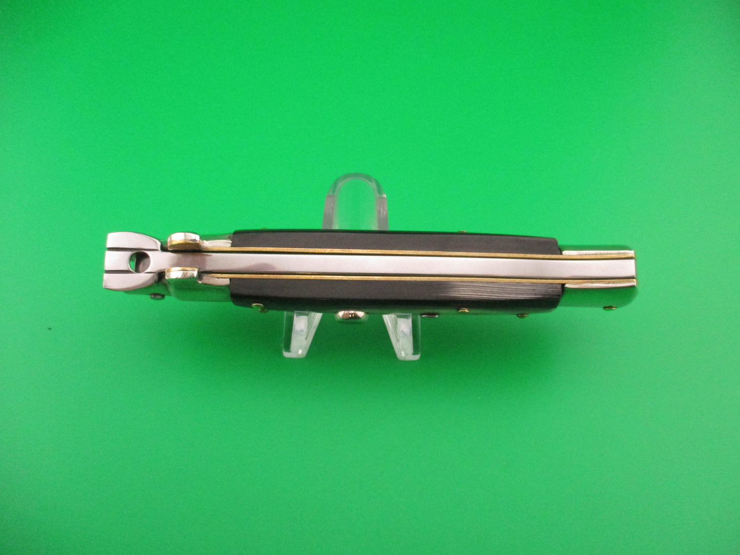 Walt's Latama ITALY (cat stamp) 23cm Italian Flat guard Picklock Brazilian horn automatic knife