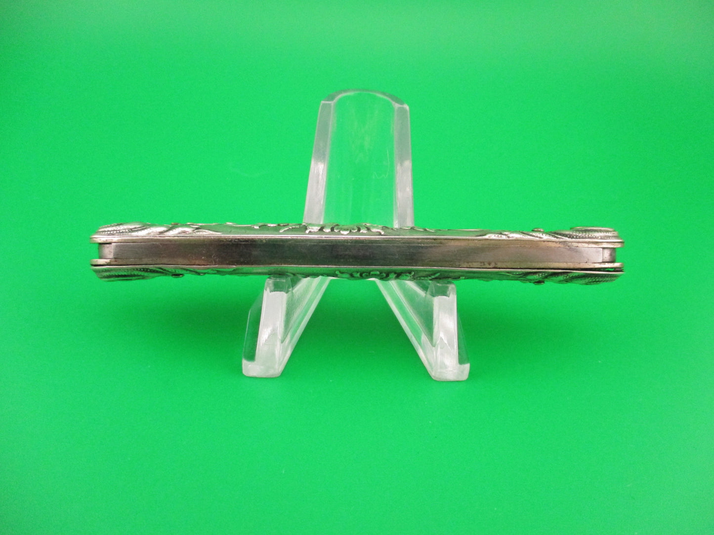 z Press Button Knife Co Medium Sterling Silver SATYR Antique automatic knife