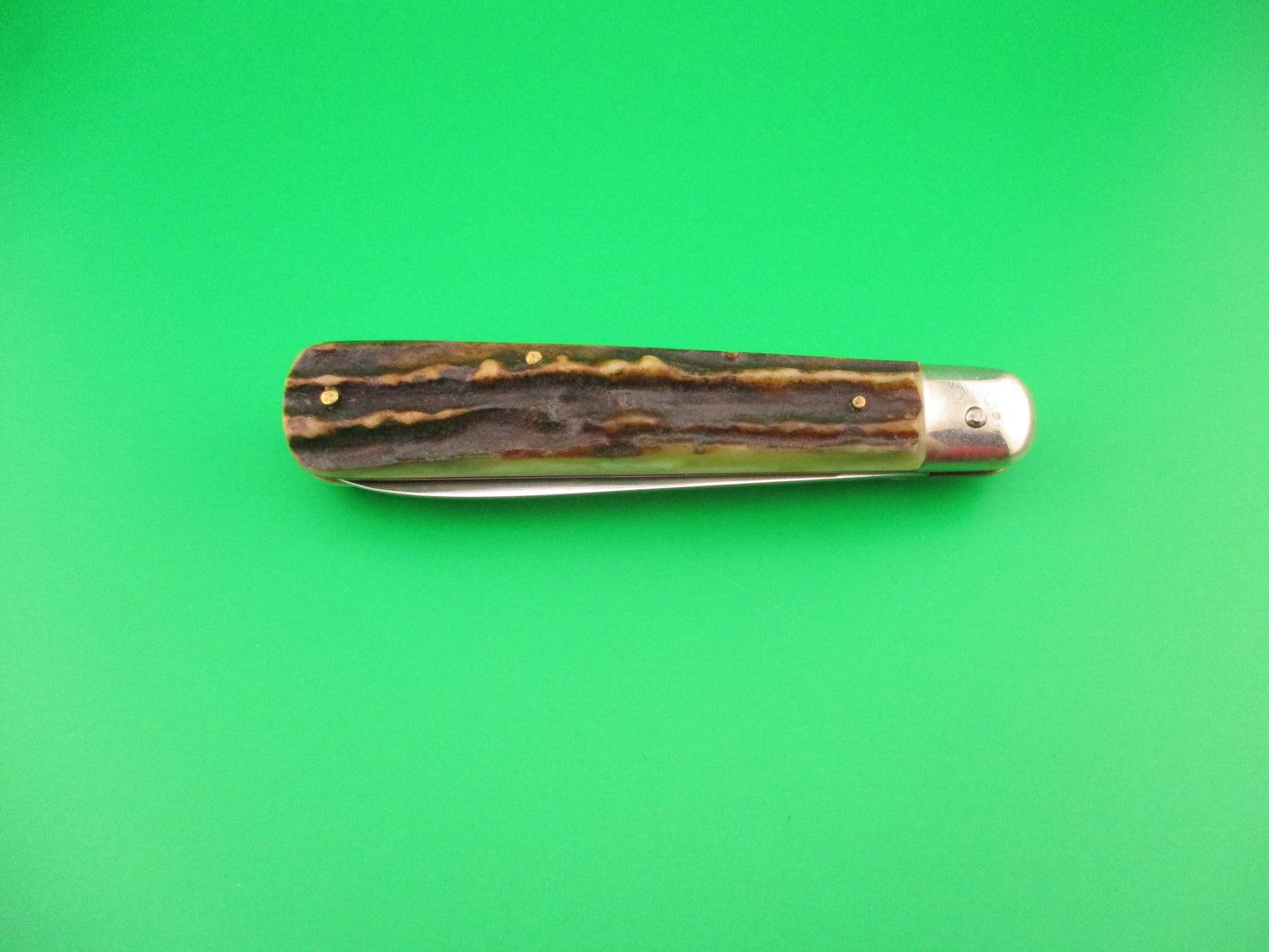 Rostfrei 20cm Italian Stag Cigar Slip joint 1970s vintage switchblade jack knife